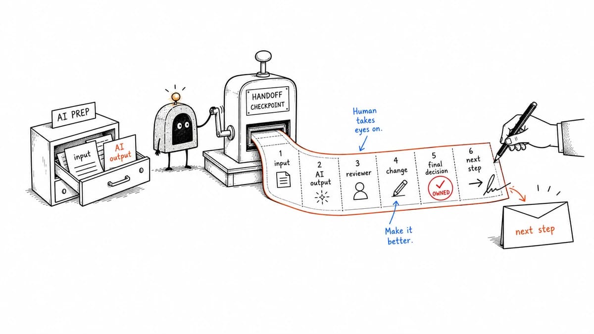 ArcBeacon turning a handoff checkpoint into a receipt for AI-assisted work.