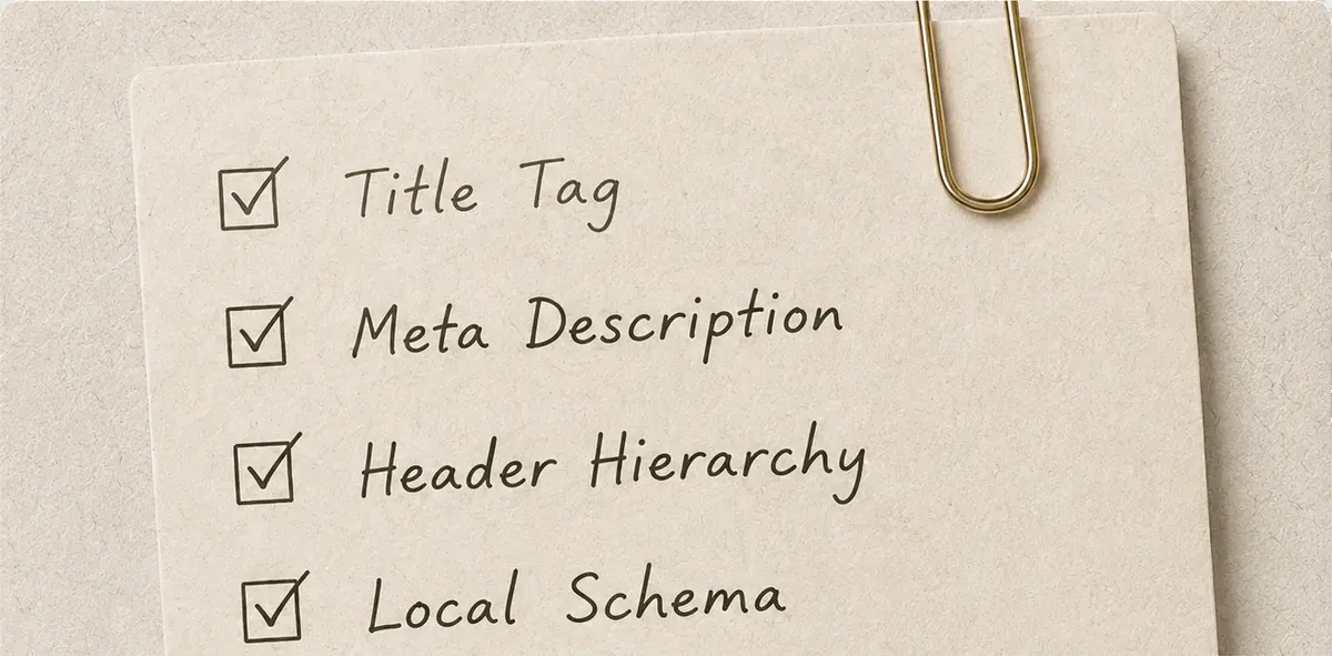 Technical and on-page SEO checklist