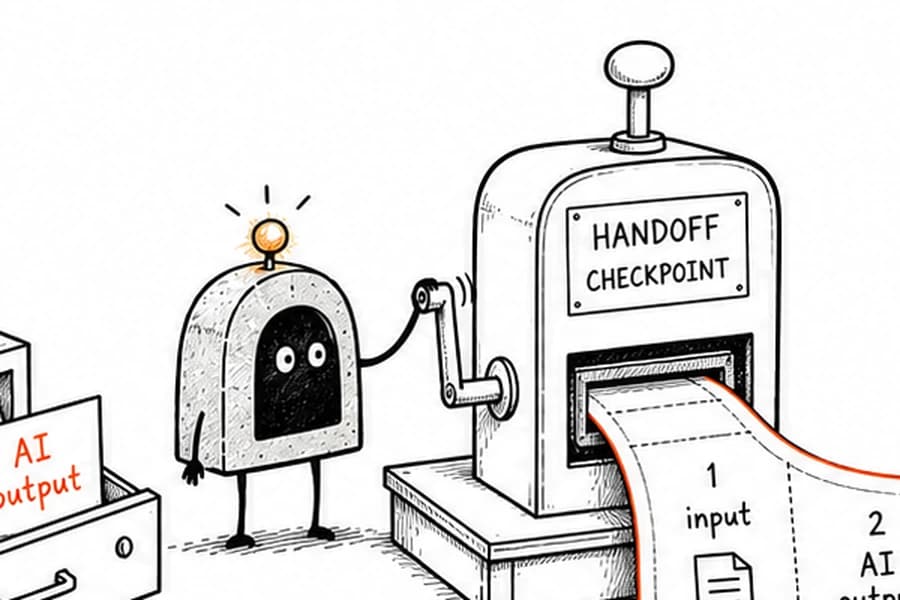 ArcBeacon turning a handoff checkpoint into a receipt for AI-assisted work.