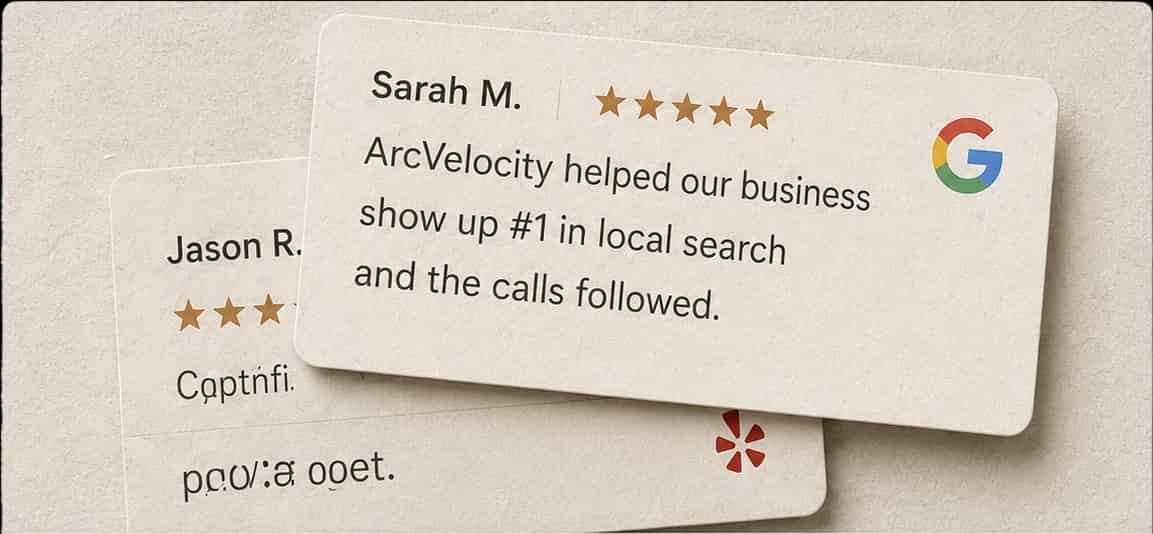 Local citation and customer review management cards