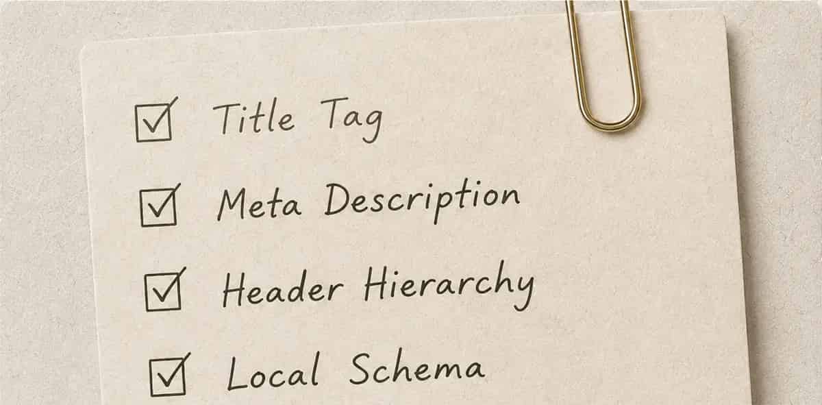 Technical and on-page SEO checklist