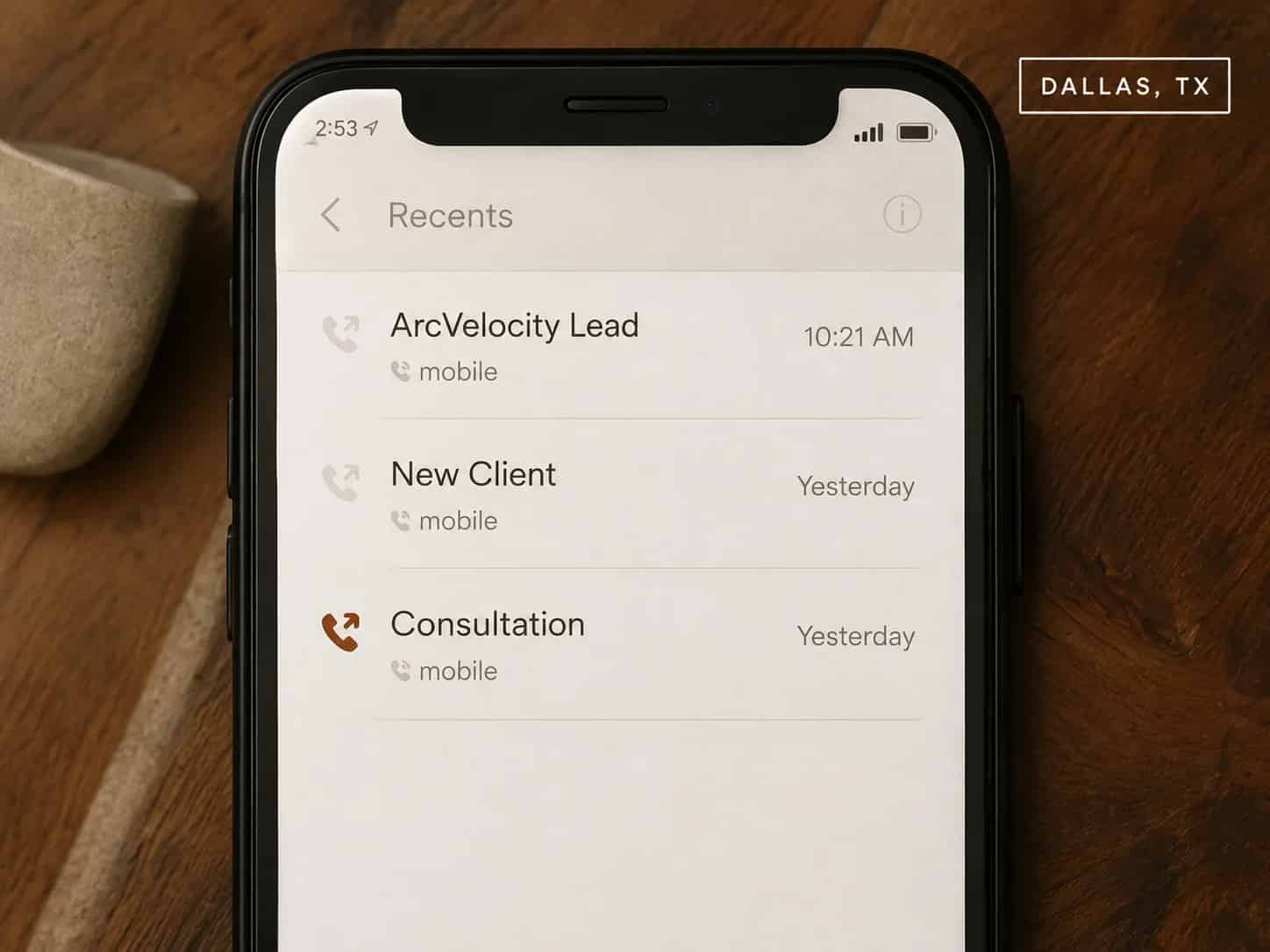Dallas home services lead call
